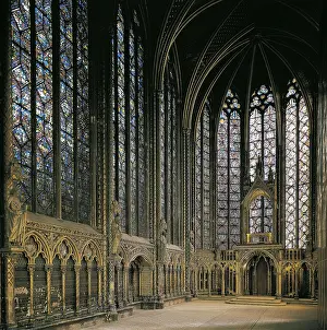 MONTREUIL, Pierre de (13th c.). Sainte-Chapelle (Holy Chapel) of Paris. 1239-1246. FRANCE. Paris. Sainte Chapelle (Holy Chapel). Upper chapel. Gothic art