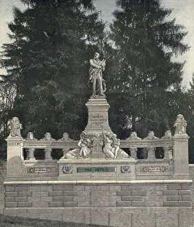 Monuments Prints: Monument to Lon Gambetta in Ville-D'Avray