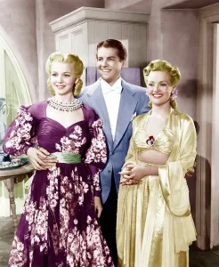 Statement Necklace Prints: MOON OVER MIAMI, from left: Carole Landis
