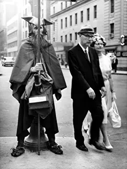Composer Prints: Moondog (aka Louis Hardin) on the streets of New York