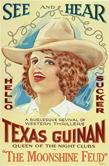 Texas Prints: THE MOONSHINE FEUD, Texas Guinan, 1920