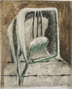Henry 1898 1986 Prints: MOORE, Henry (1898-1986). Spanish Prisoner