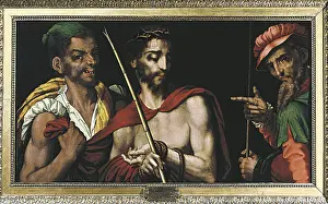 16th C Prints: MORALES, Luis de (1515-1586). Christ before Pilate