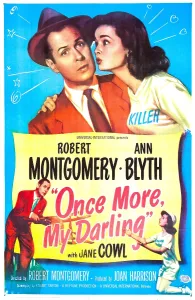2lmpy Prints: ONCE MORE, MY DARLING, US poster, Robert Montgomery, Ann Blyth, 1949