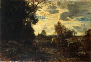 Dawn Prints: A Morning in October, by Antonio Fontanesi