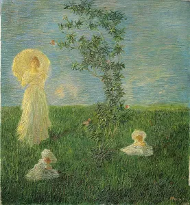 Symbolism Prints: Morning scene, by Gaetano Previati