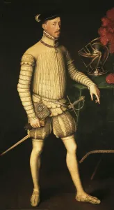 MOROAntoon van Dashorstcalled Antonio (1519-1576). Portrait of Emperor Maximilian II. 1550. Flemish art. Oil on canvas. SPAIN. Madrid. Prado Museum
