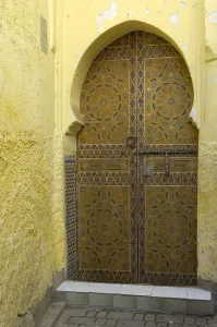 Morocco Prints: MOROCCO. Fes. Gate in the medina. AISA/Everett Collection**US SALES ONLY**