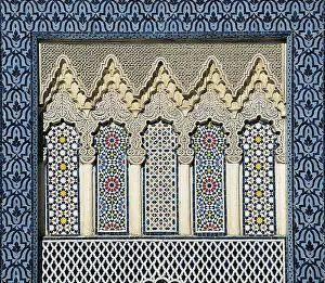 Royal Palace Prints: MOROCCO. Fes. Royal Palace. Decoration of the main door of the Royal Palace