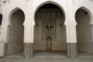 Morocco Prints: MOROCCO. Fes. Sherraten Madrasah. AISA/Everett Collection**US SALES ONLY**