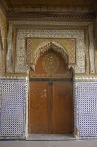 Morocco Prints: MOROCCO. Rabat. Gate of the mosque of the medina. AISA/Everett Collection**US SALES ONLY**