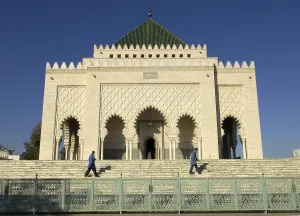 Morocco Prints: MOROCCO. Rabat. Mausoleum of Muhammad V. AISA/Everett Collection**US SALES ONLY**