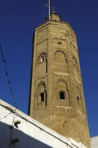 Morocco Prints: MOROCCO. Rabat. Mosque minaret in the medina. AISA/Everett Collection**US SALES ONLY**