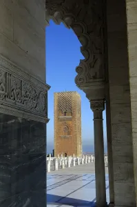 Morocco Prints: MOROCCO. Rabat. Tour Hassan (1195-1199). AISA/Everett Collection**US SALES ONLY**