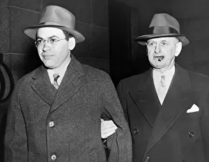 Morton Prints: Morton Sobell left is escorted by a U
