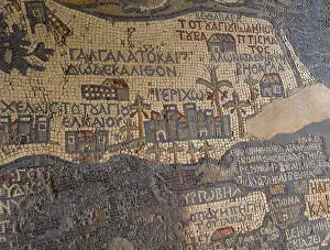 Greek Prints: The Mosaic Map of Jerusalem, 542-570