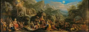 Moses Prints: Moses drawing water from a rock