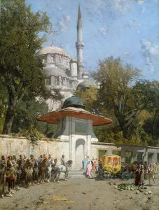Wall Prints: A MOSQUE, by Alberto Pasini, 1872