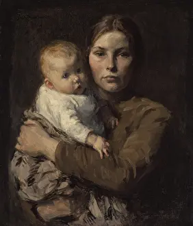 Lcgr202305 Prints: Mother and Child, 1906, by Julius Gari Melchers