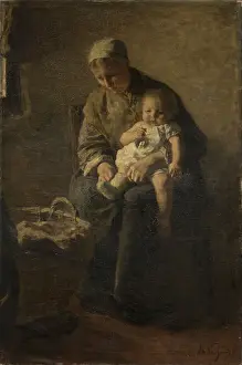 Atmospheric Prints: Mother with her Child, by Albert Neuhuys