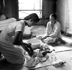 Destitute Prints: The Mother and child Health Program in Sarawak is run by the government with U