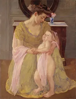 Eye Contact Prints: Mother and Child with a Rose Scarf