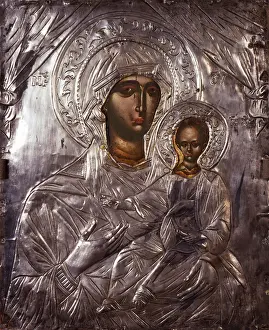 Silver Prints: Mother of God with Child, 17th Century