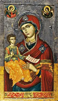 Looking At The Camera Prints: Mother of God with Child, attribuited to Onufrio from Neokastro also known as Onoufri
