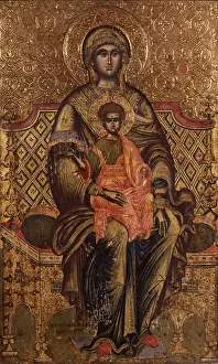 Halo Prints: Mother of God Enthroned, by Kostantin Jeromonaku