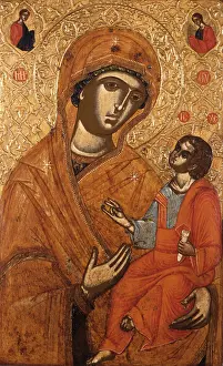 Cloak Prints: Mother of God Odeghetria, by Unknown Artist from Myzeqeja