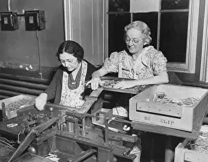 Gray Hair Prints: Mothers of the assembly line perform clip spring and bolt assembly at the Frankford Arsenal