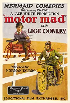 Motorcycle Prints: MOTOR MAD, from left: Lige Conley, Jack Lloyd, 1924