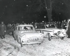 Snows Prints: Motoring (1963). Rally racing in England