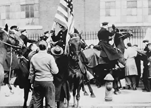 Lcgr1409 Prints: Mounted police clashing with strikers