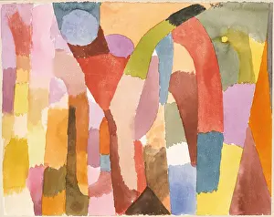 Swiss Prints: MOVEMENT OF VAULTED CHAMBERS, by Paul Klee