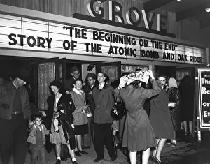 Tennessee Prints: Movie theater marque announcing a movie