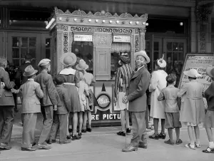 Lined Up Prints: Movie theater showing THE PHILADELPHIA STORY