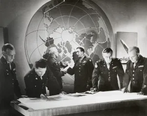 Lcgr1507 Prints: Movie still from a U.S. Army film about a hypothetical attack using an atomic bomb