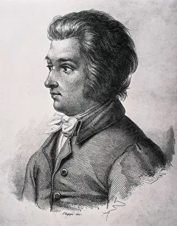 Wolfgang Amadeus 1756 1791 Prints: MOZART, Wolfgang Amadeus (1756-1791). Etching. AISA/Everett Collection**US SALES ONLY**