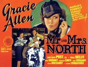 Gracie Prints: MR. AND MRS. NORTH, Gracie Allen, William Post, Jr. 1942