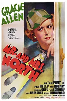 Gracie Prints: MR. AND MRS. NORTH, US poster art, Gracie Allen, 1942