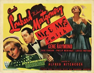 Lombard Prints: MR. AND MRS. SMITH, Carole Lombard, Robert Montgomery, 1941
