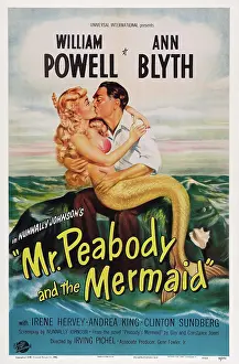 Ocean Prints: MR. PEABODY AND THE MERMAID, US poster art, from left: Ann Blyth, William Powell, 1948