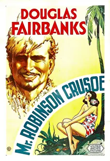 Douglas Prints: MR. ROBINSON CRUSOE, Douglas Fairbanks, Sr. Maria Alba, 1932