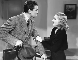 Grabbing Arm Prints: MR. SMITH GOES TO WASHINGTON, from left: James Stewart, Jean Arthur, 1939