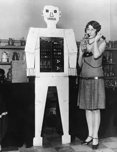Electronics Prints: Mr. Televox, was designed by Westinghouse to promote an early remote control switching device