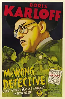 Brent Prints: MR. WONG, DETECTIVE, Evelyn Brent, Boris Karloff, 1938