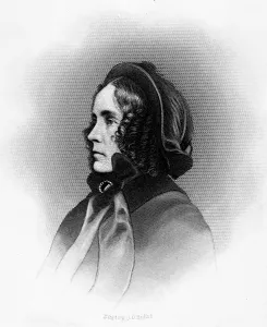 19th Century Portrait Prints: Mrs. Franklin Pierce, engraved by JC Butte. ca. 1850's