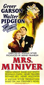 Greer Prints: MRS. MINIVER, from left: Greer Garson, Walter Pidgeon, 1942