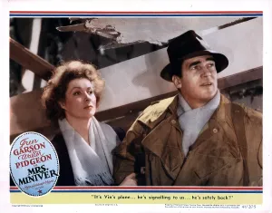 Greer Prints: MRS. MINIVER, from left, Greer Garson, Walter Pidgeon, 1942